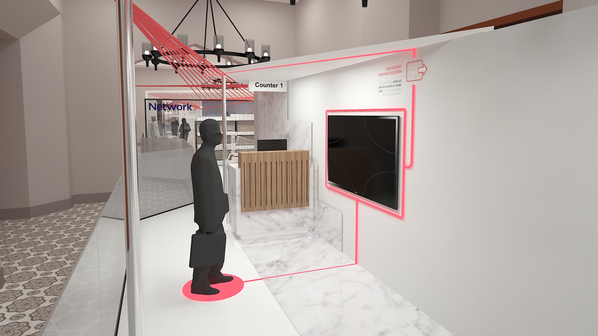 Three-dimensional commercial environment visualisation for a Dubai activation