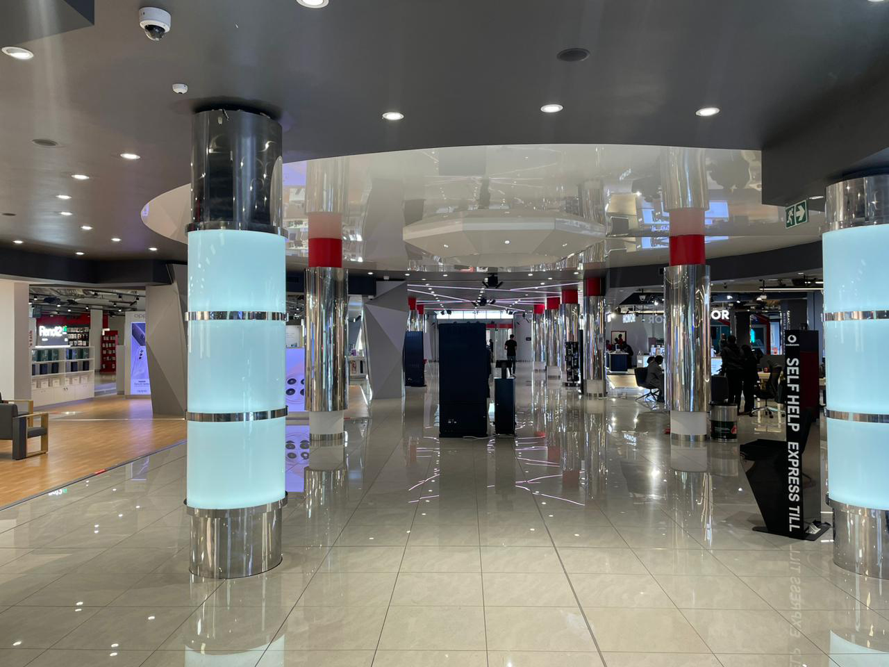 Vodacom customer retail space designed by Brand DNA