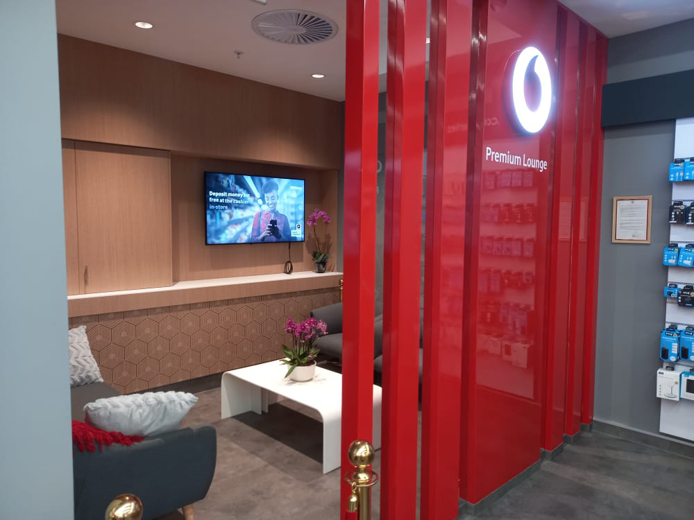 Vodacom retail store forming part of a multi-site brand network
